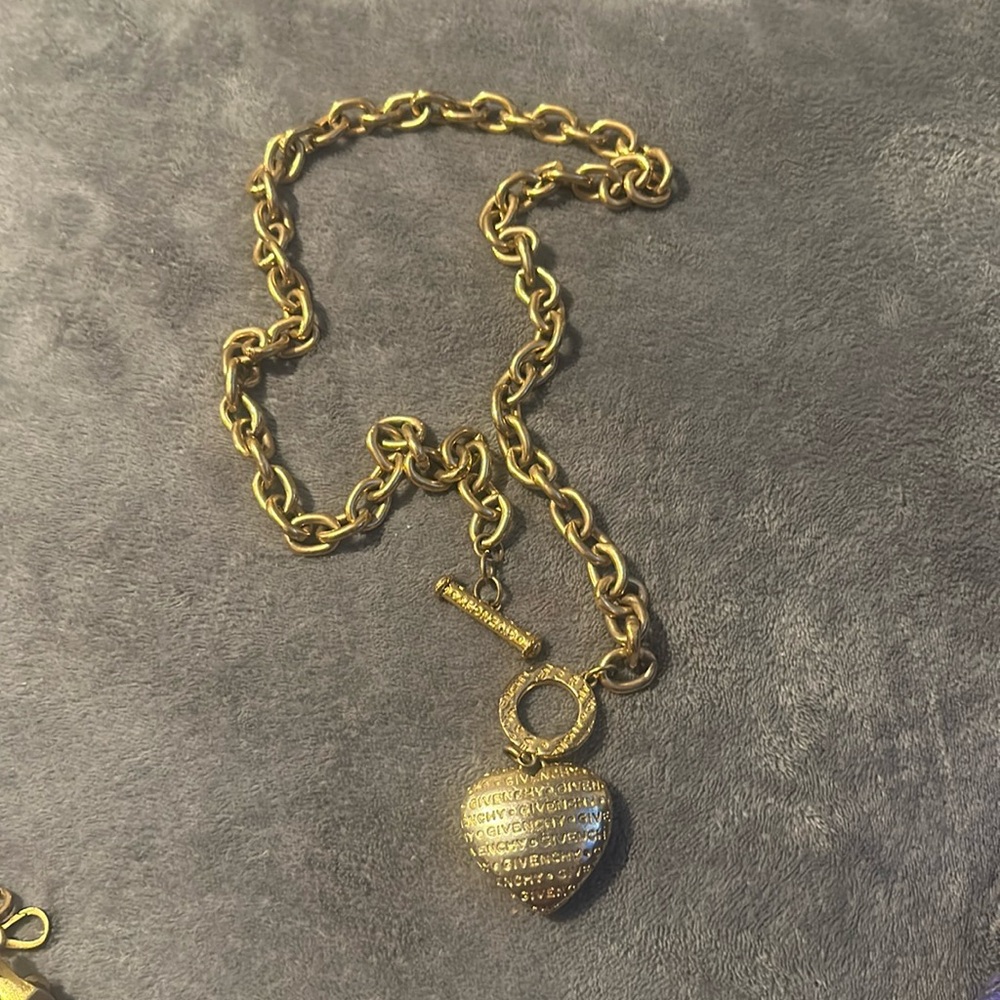 Givenchy Heart Gold Chain Necklace